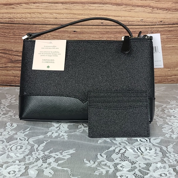 Kate Spade Lola Glitter Crossbody w/Card Holder - Picture 4 of 9